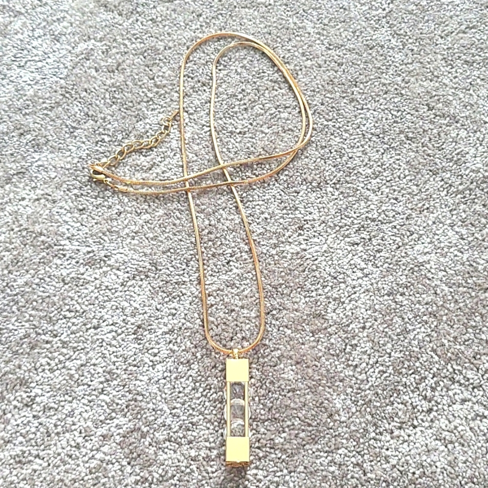 Gold & Crystal Statement Necklace